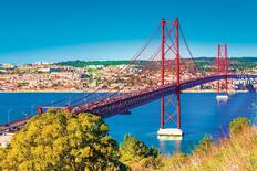 25 de Abril Bridge in Lisbon, Portugal