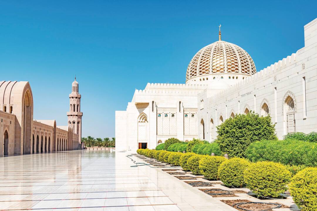 Sultan Qaboos Grand Mosque in Muscat, Oman