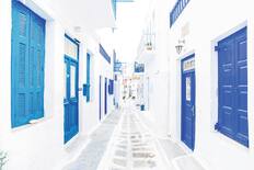 Mykonos street, Greece