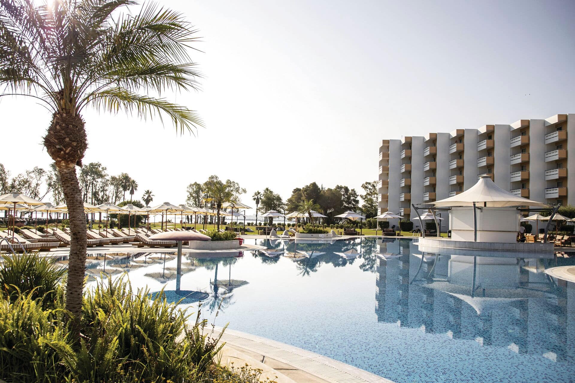 A view of the pool at Kerkyra Blue Hotel & Spa.
