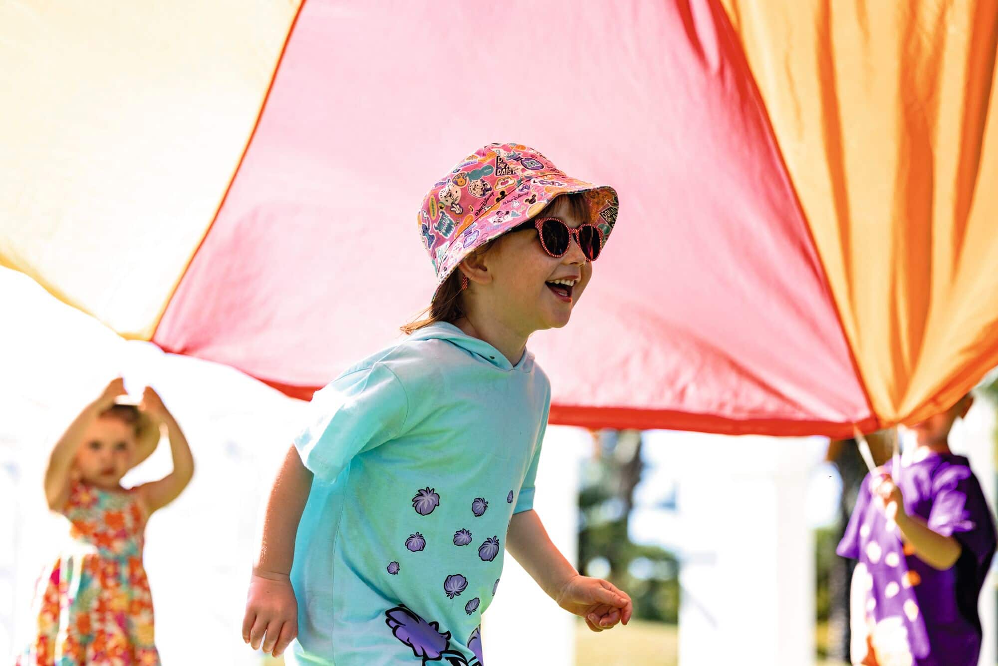 A child playing at a kids' club.