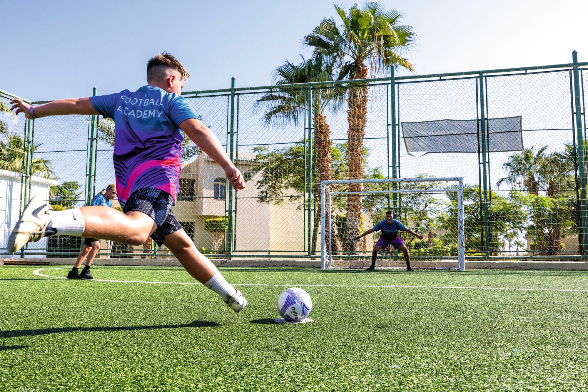 A child at the Football Academy.