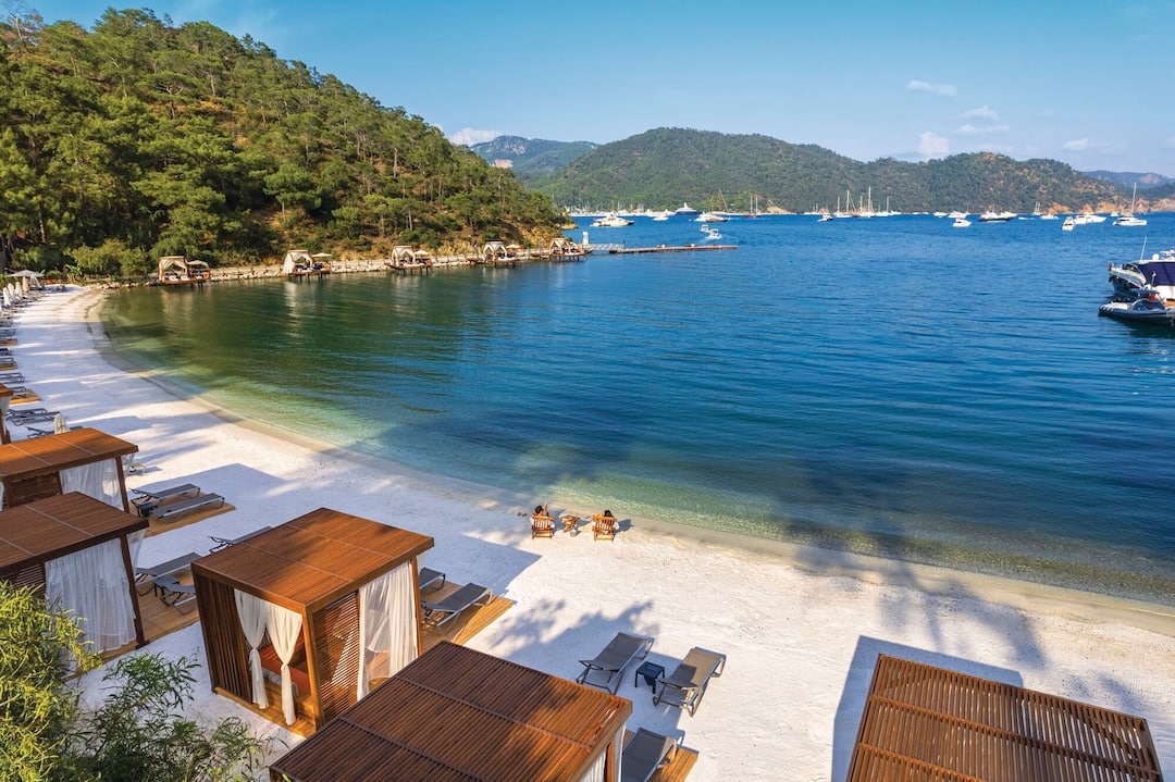 Private beach