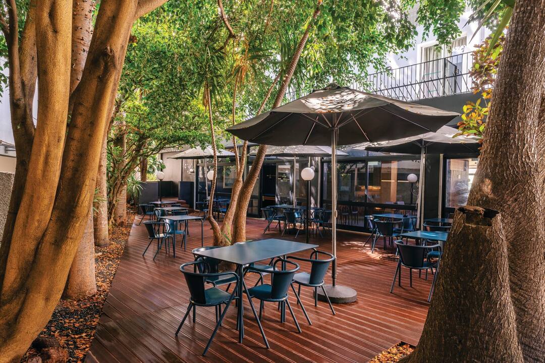 Lobby terrace