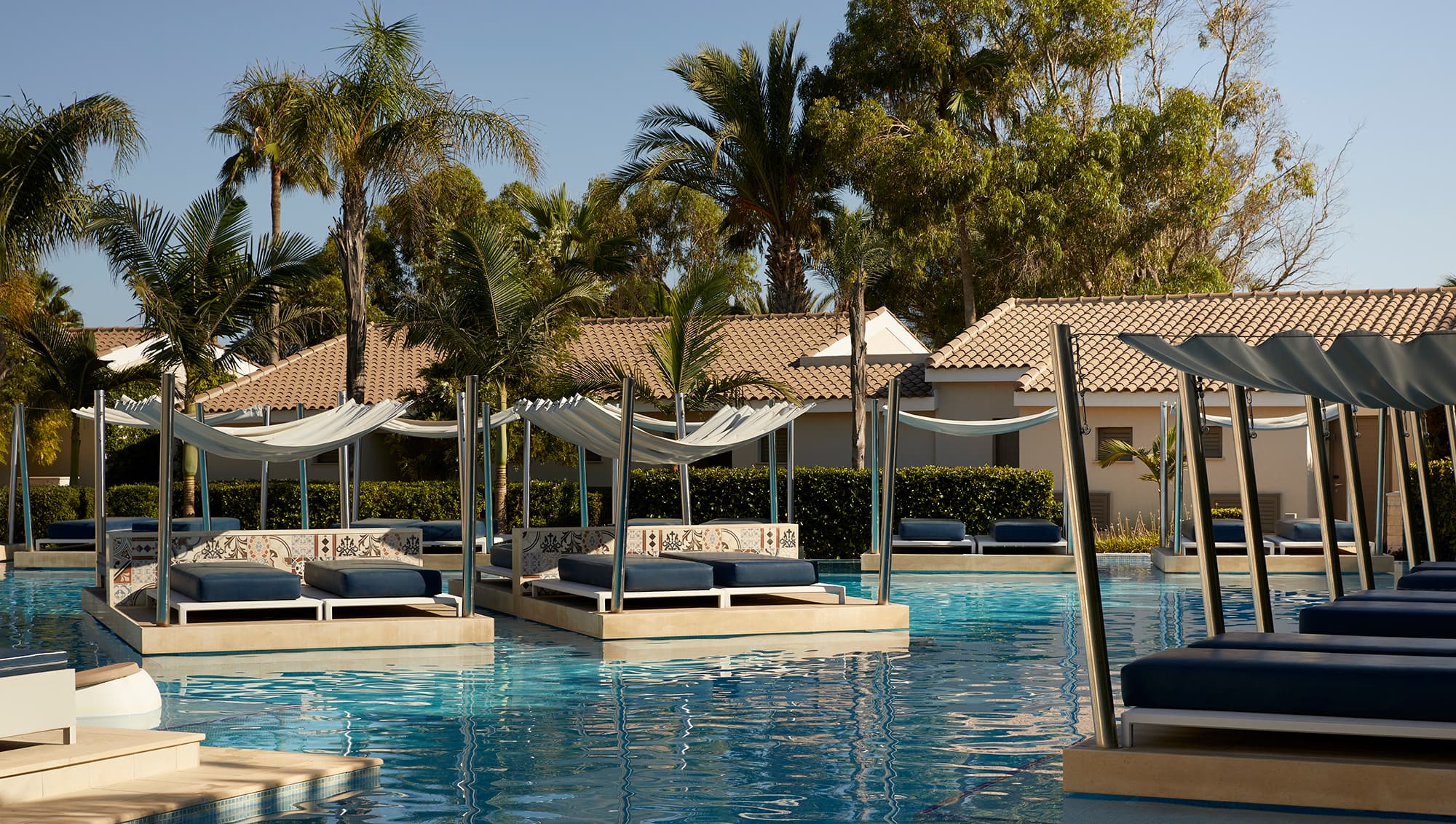 In-water cabanas.