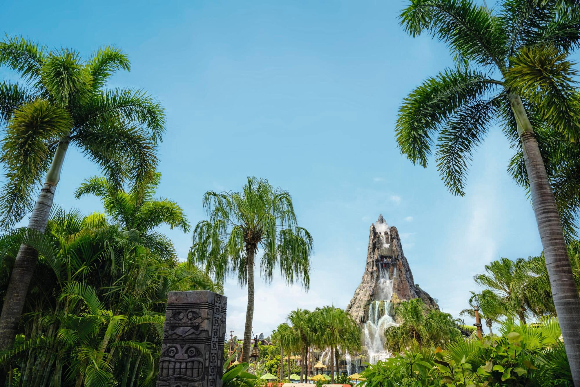 View of Volcano Bay Waterpark.