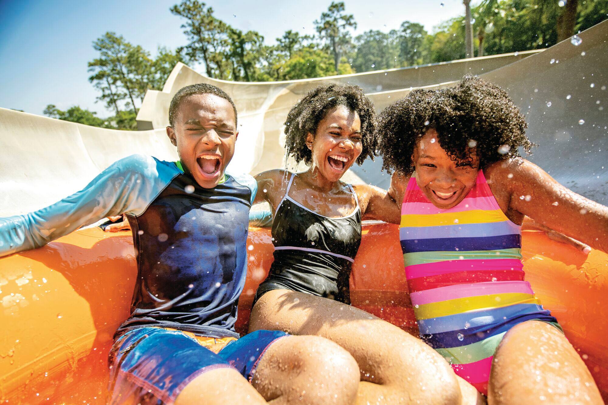 Guests on Miss Adventure Falls.