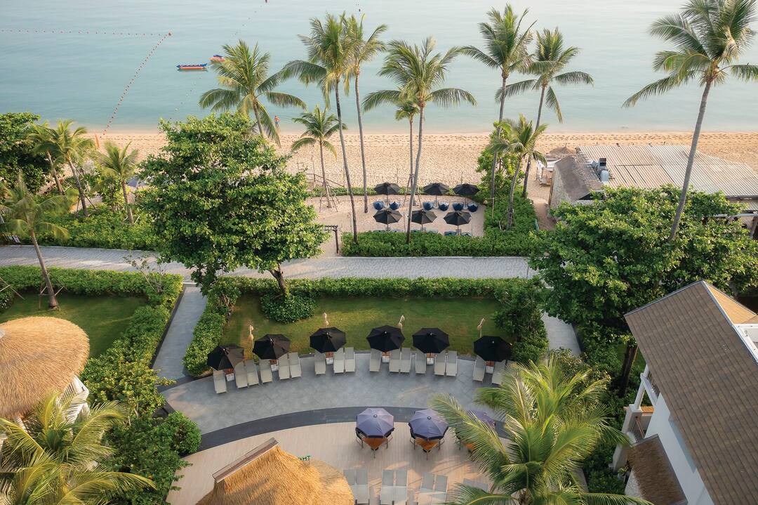Hotel's beachfront