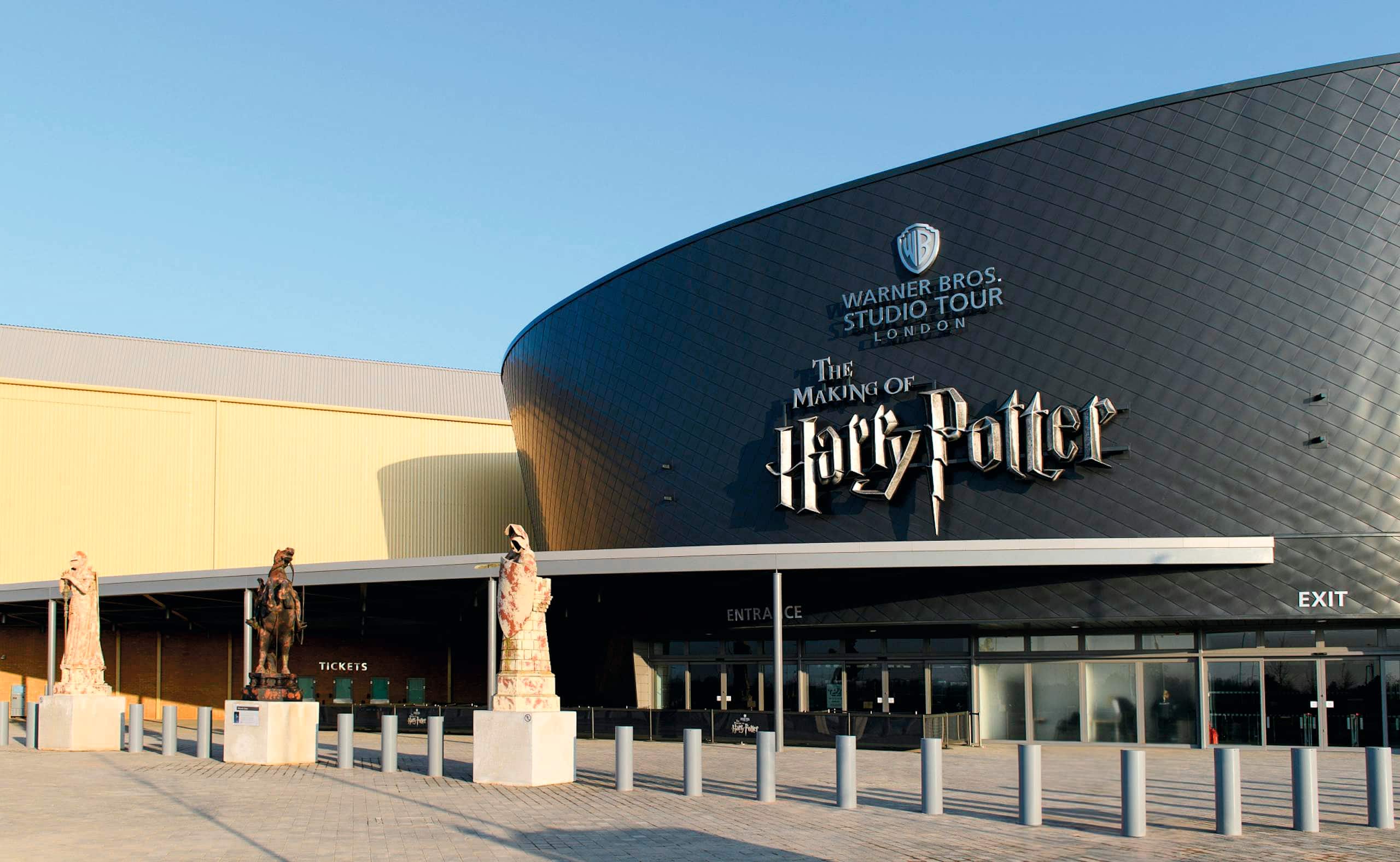 The entrance to the Harry Potter studio tour.