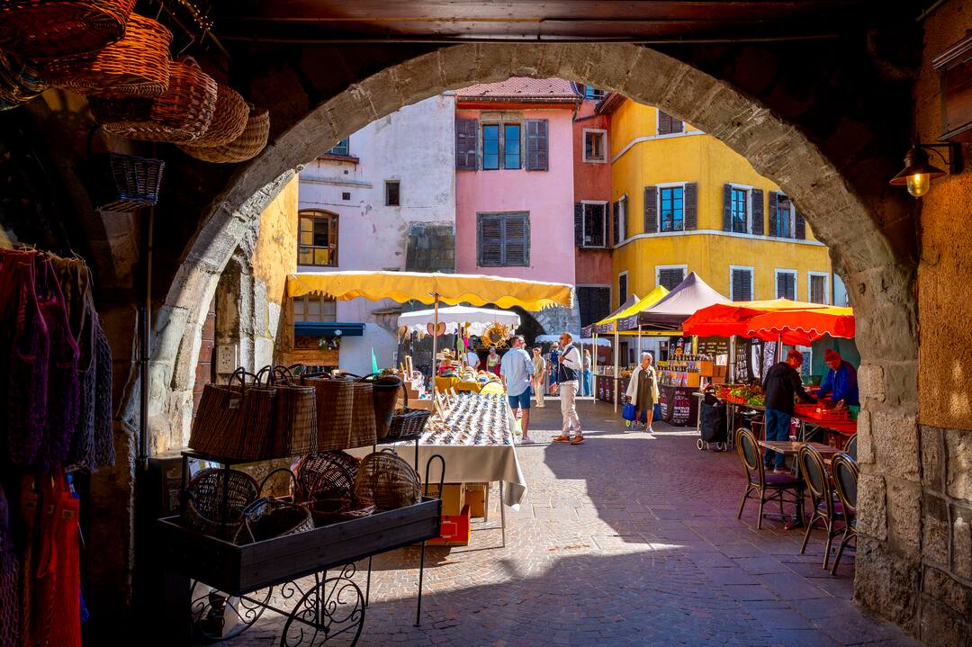 Old Town Market, Lake Annecy, France