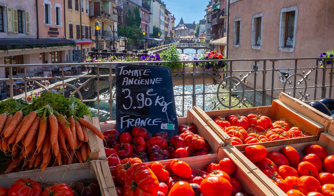 Old Town Market, Lake Annecy, France