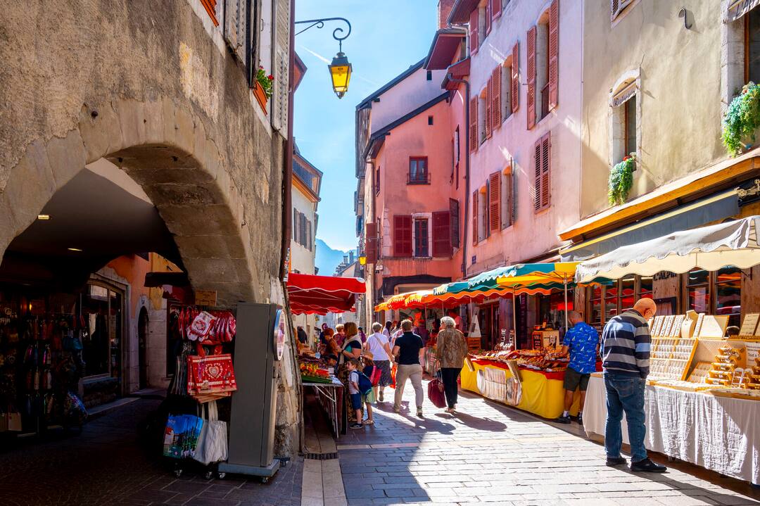Old Town Market, Lake Annecy, France