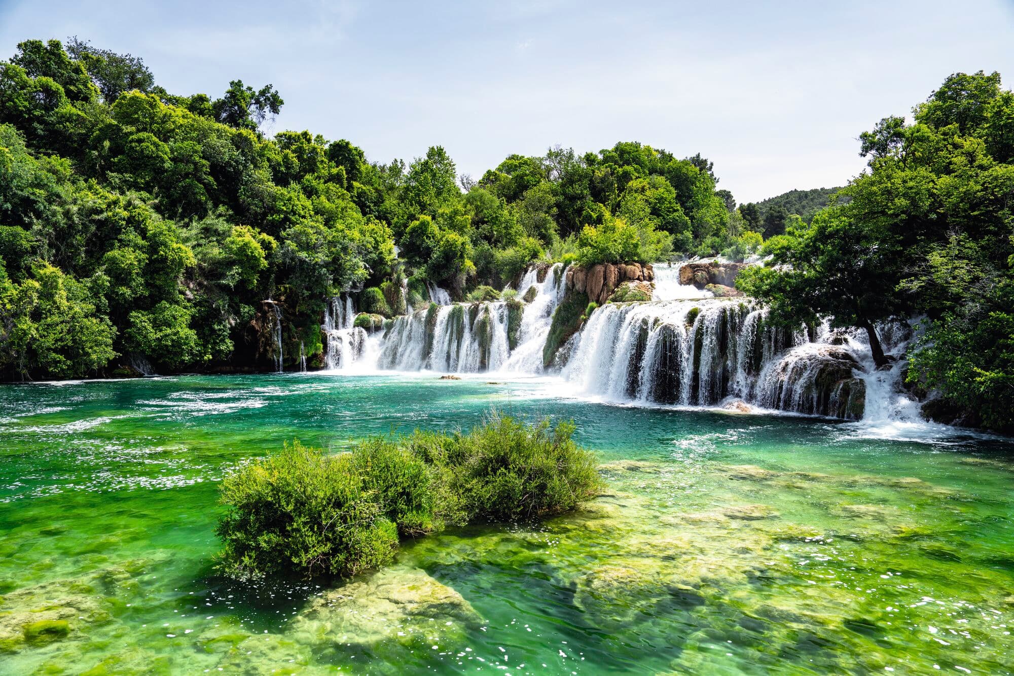 Skradinski Buk waterfalls in Krka National Park, Croatia.