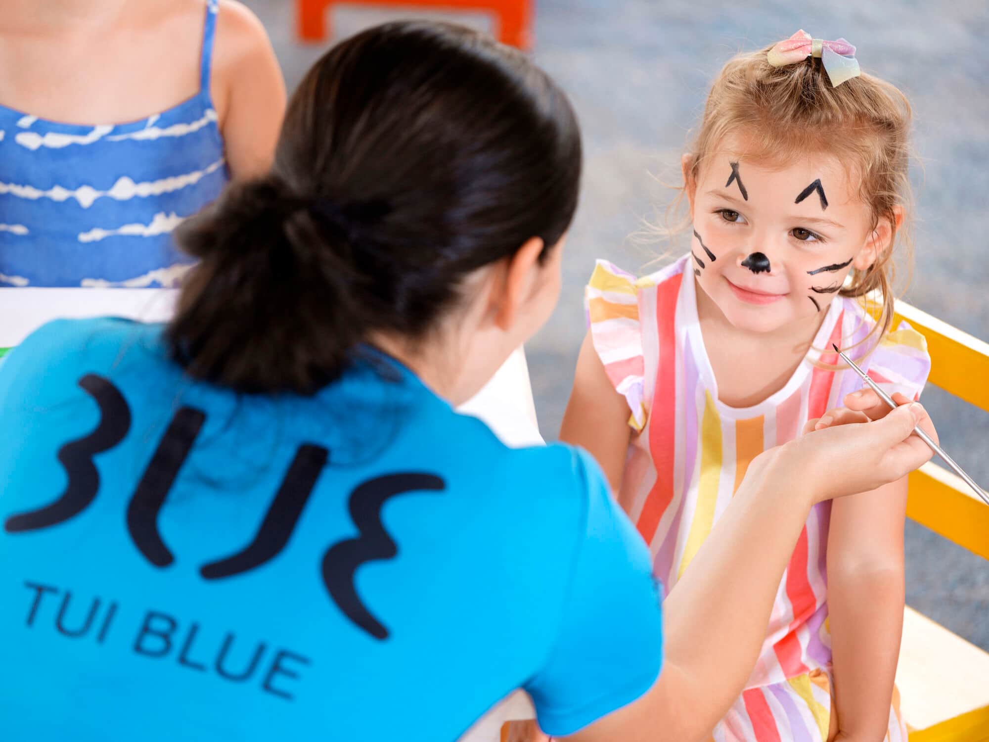Face painting at Kids Club