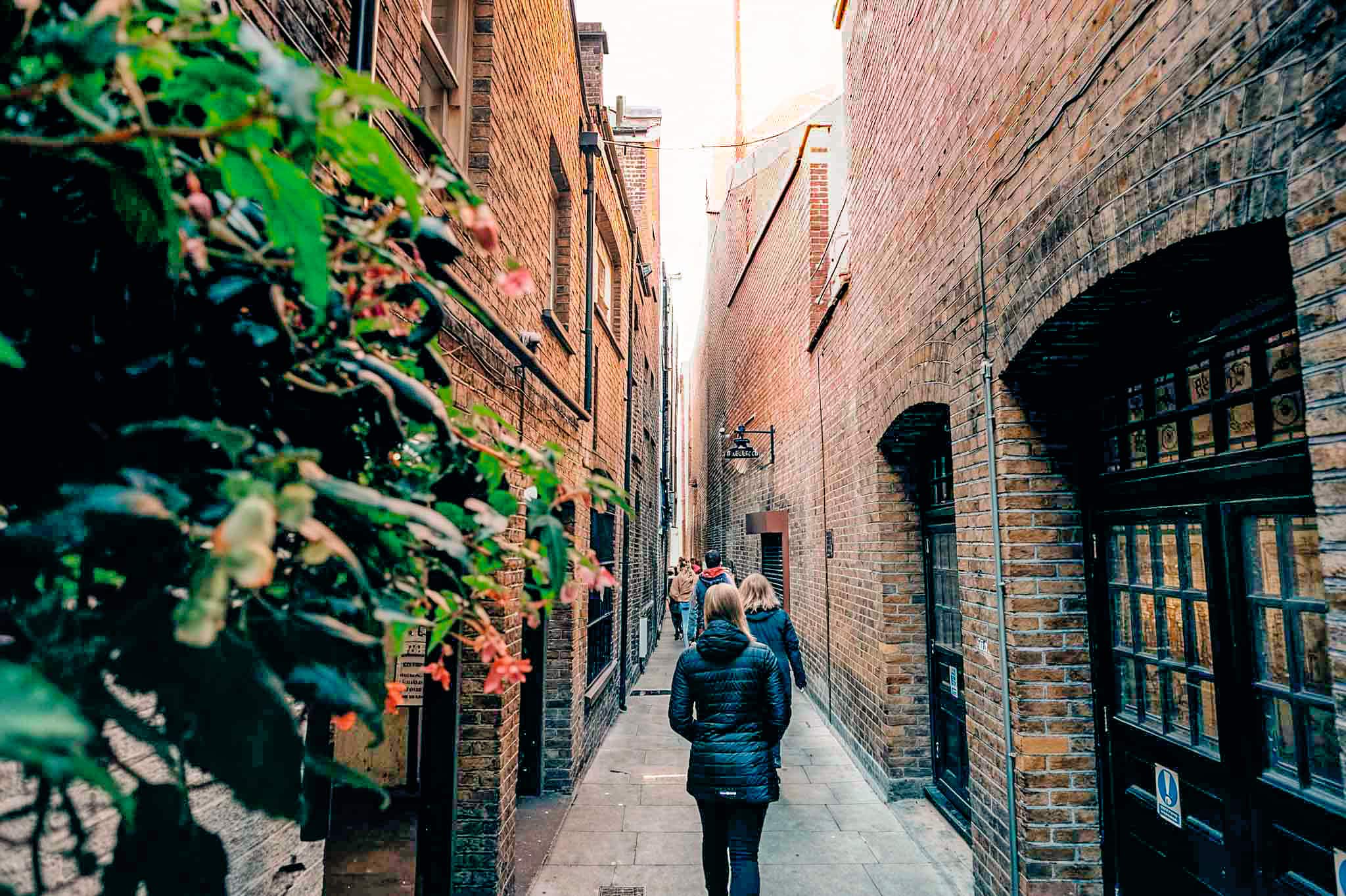 Visitors walking down the streets of York.
