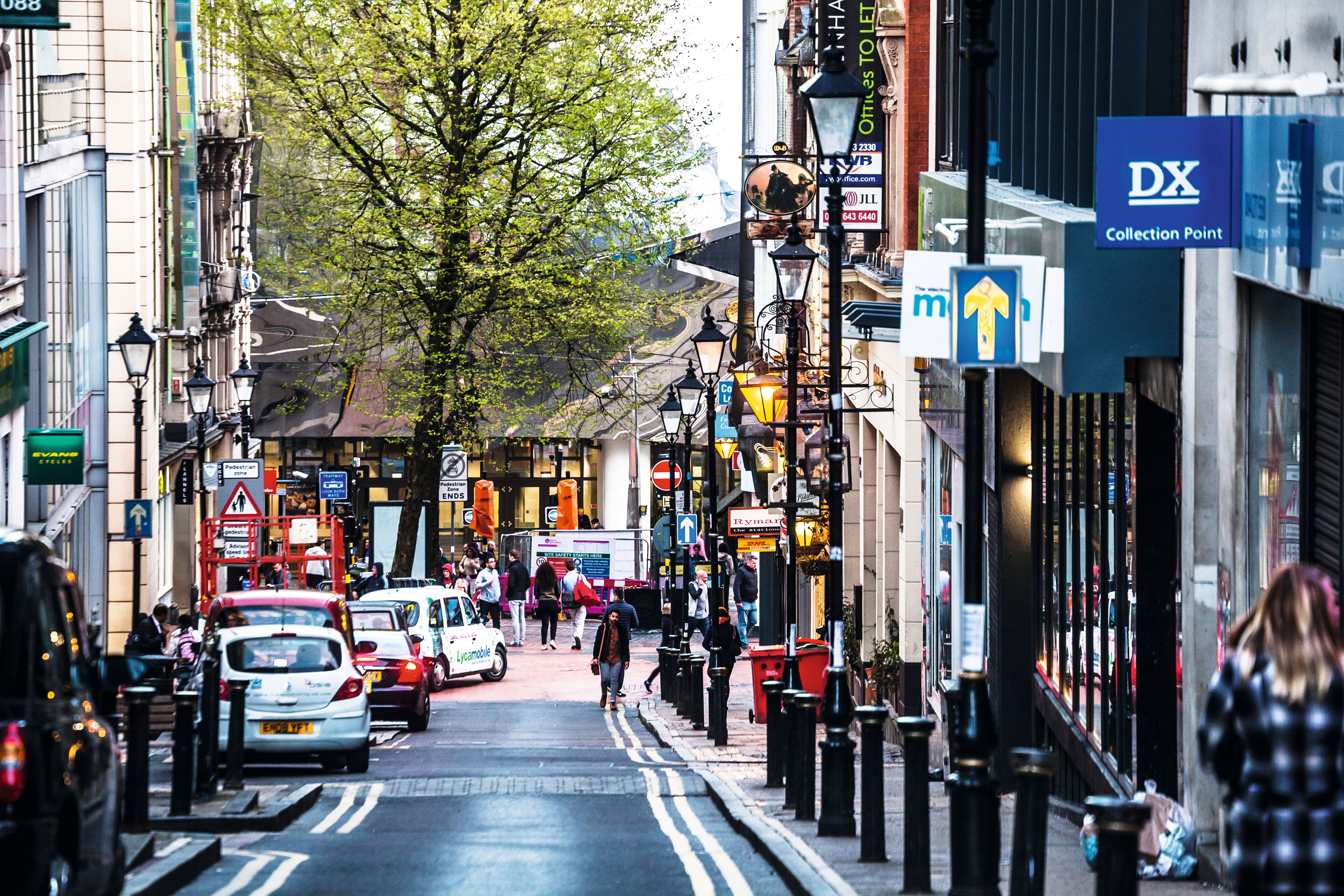 usy Street in Birmingham city centre.  