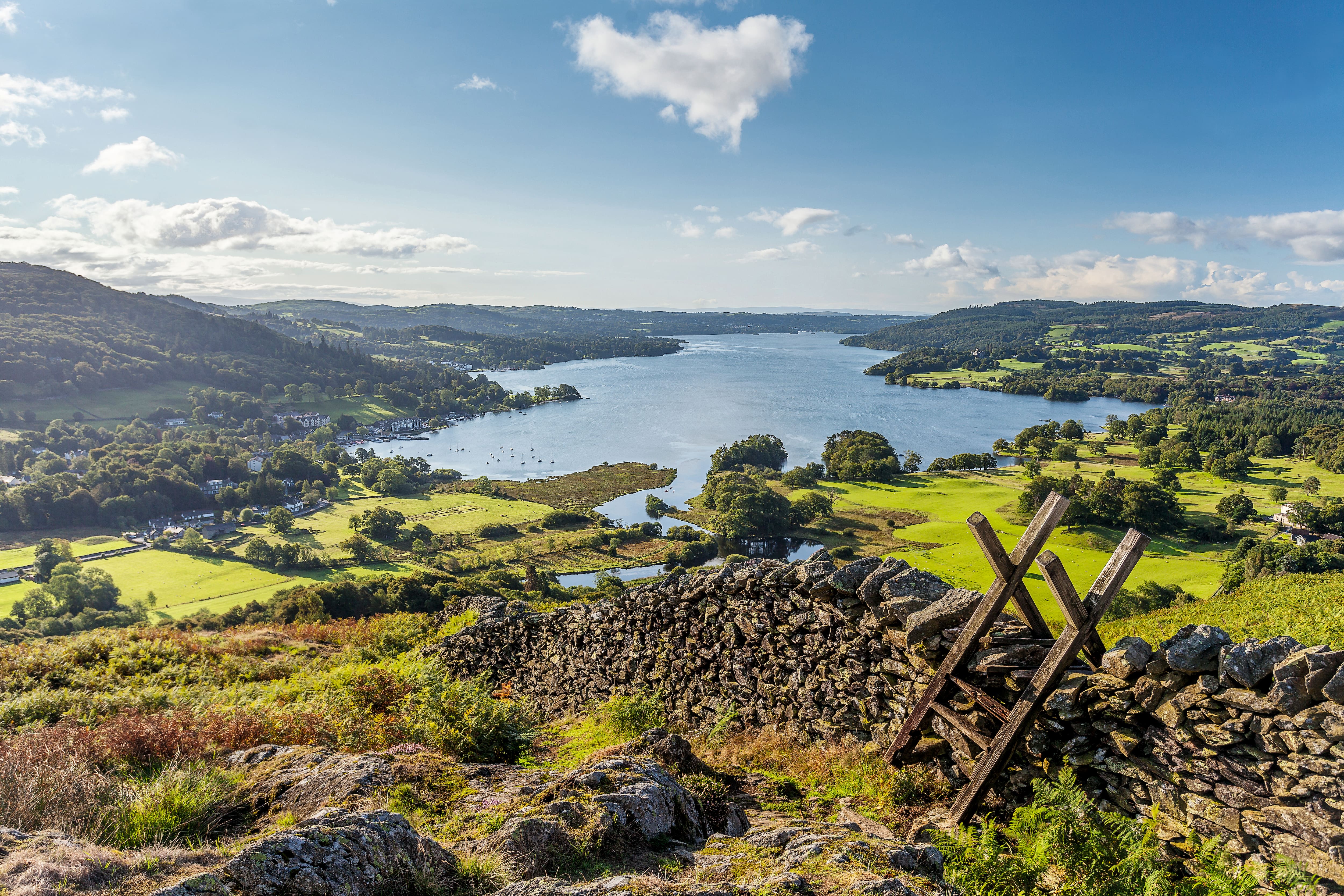 View of Lake Windermere.
