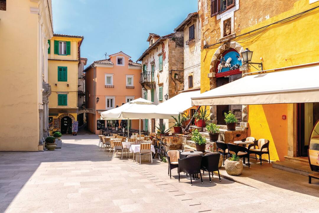 Old town of Lovran, Croatia