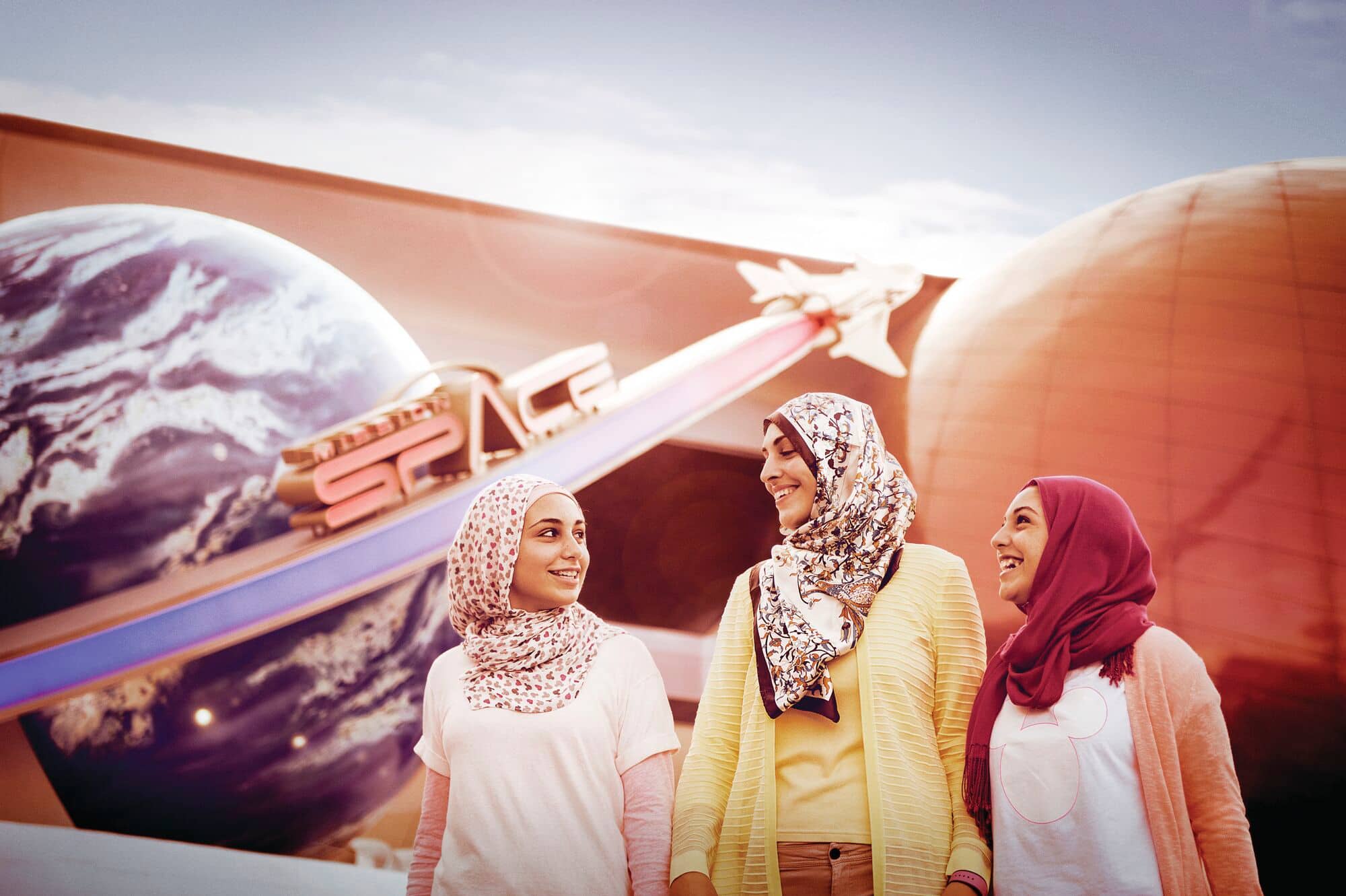 Guests at Mission: Space.