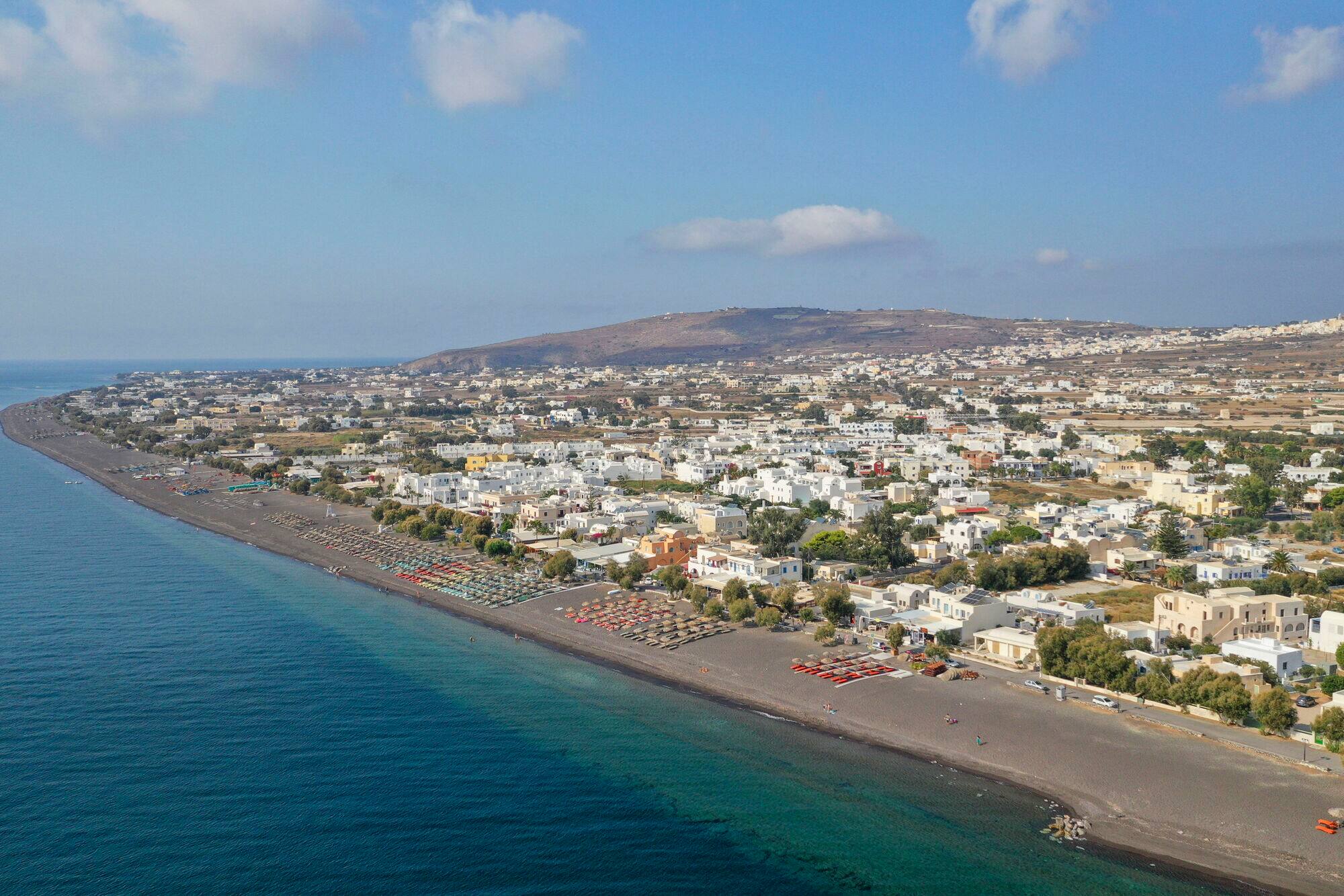 The seafront, Perivolos, Santorini