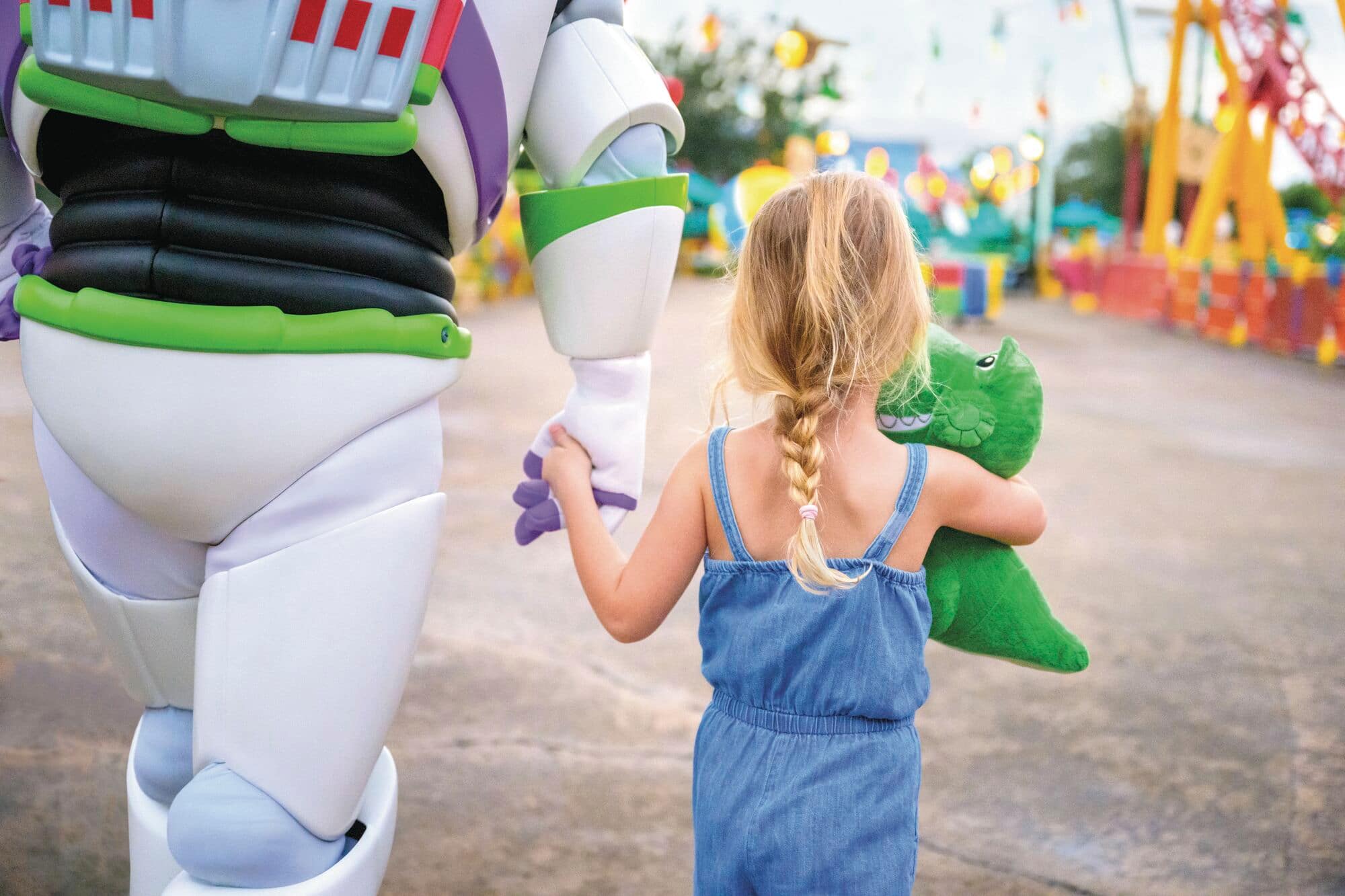 Always up for a pic together, Buzz poses with style.