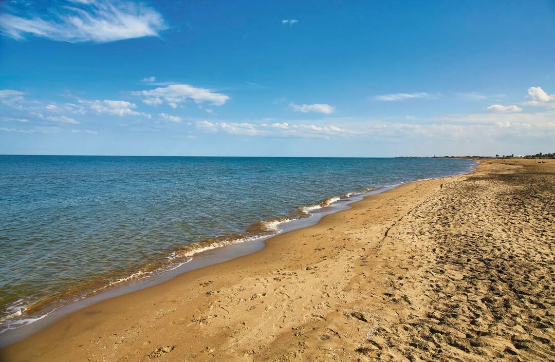A beach in Margherita di Savoia, Italy