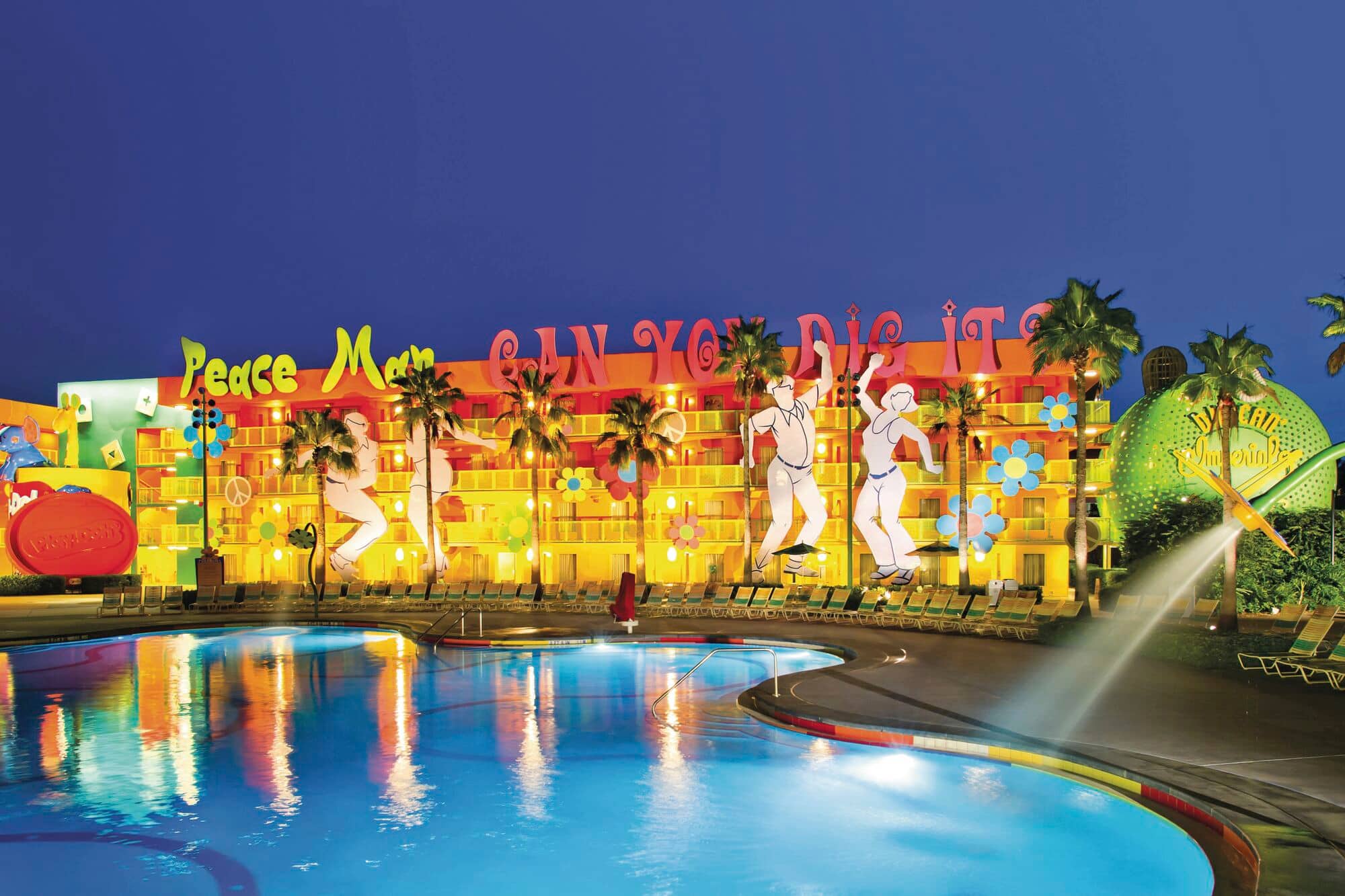 Living up to its name, Disney’s Pop Century Resort is a colourful spot indeed!