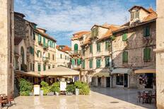 Historic view of the Trogir old town, Dalmatia, Croatia