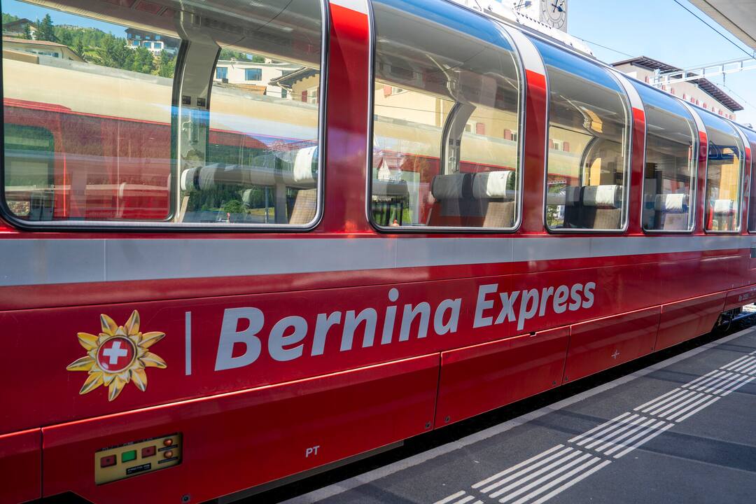 Bernina Express, Pontresina, Switzerland