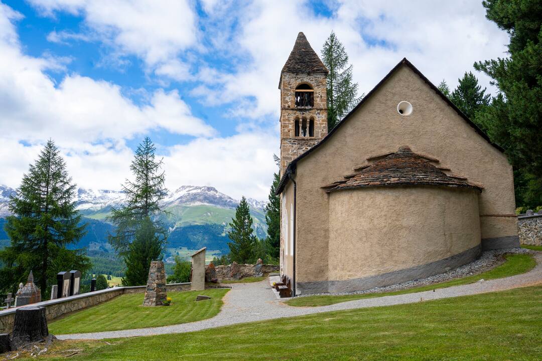 Church of Santa Maria, Pontresina, Switzerland