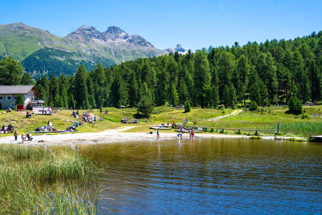 Lake Staz, Engadine, Switzerland