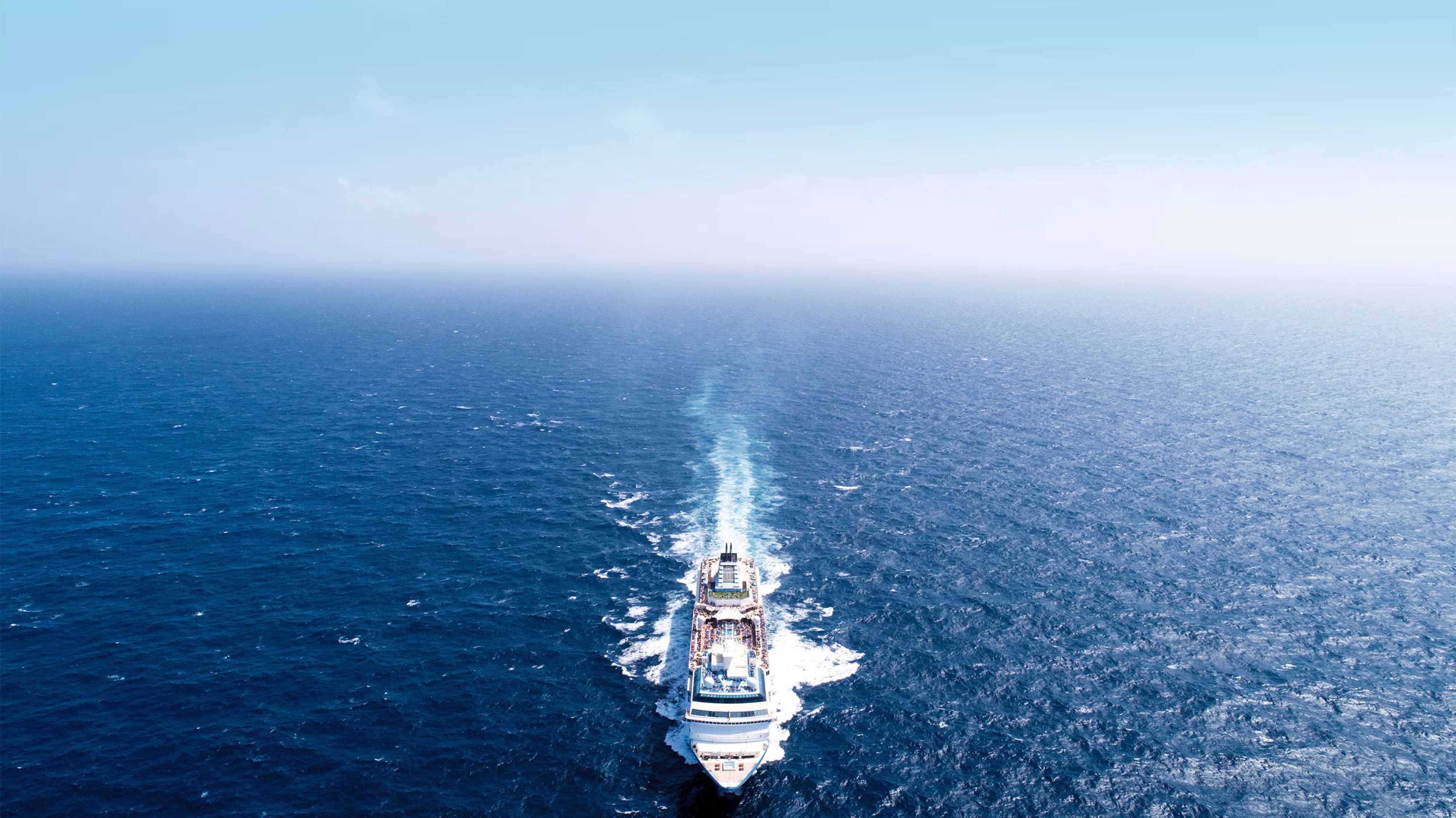 A Marella Cruise ship sailing in the ocean. 