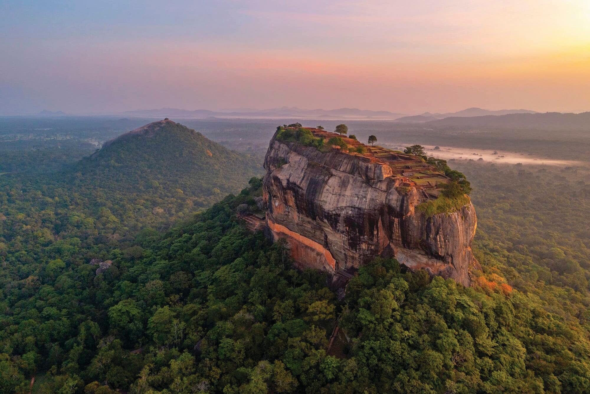 Sigiriya rock fortress in Sri Lanka.