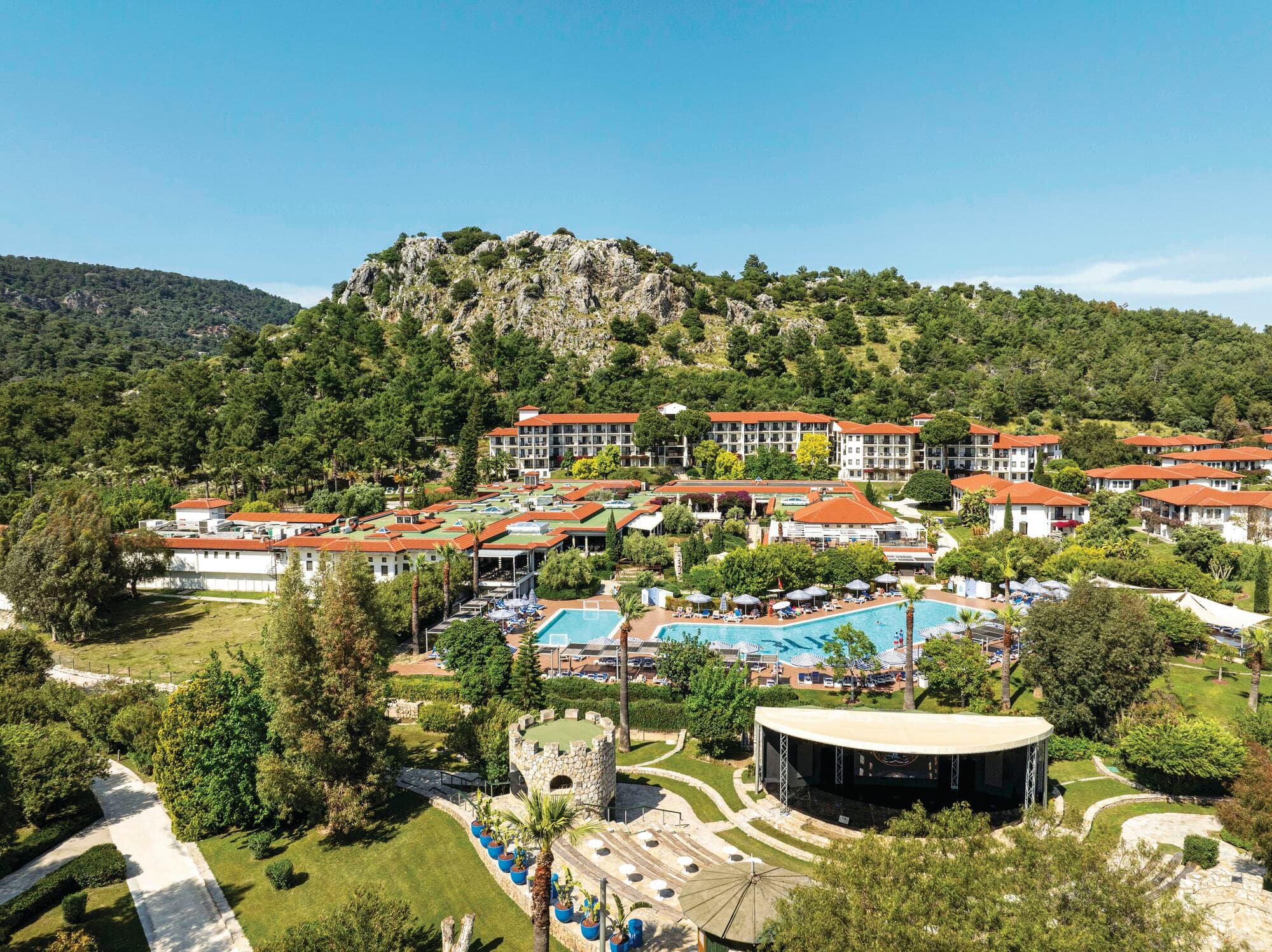 Aerial view of TUI BLUE Sarigerme Park.