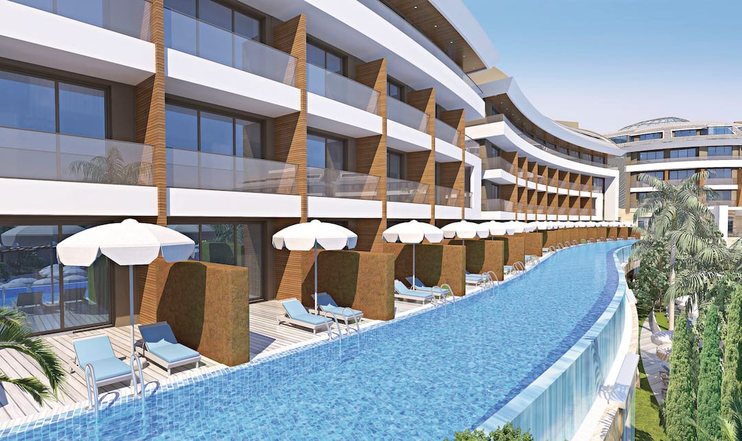 Swim-up Double Room with Pool View, Shared Pool and Terrace - Planned appearance