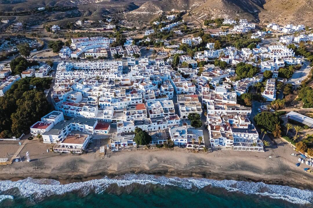 Aerial view of Agua Amarga