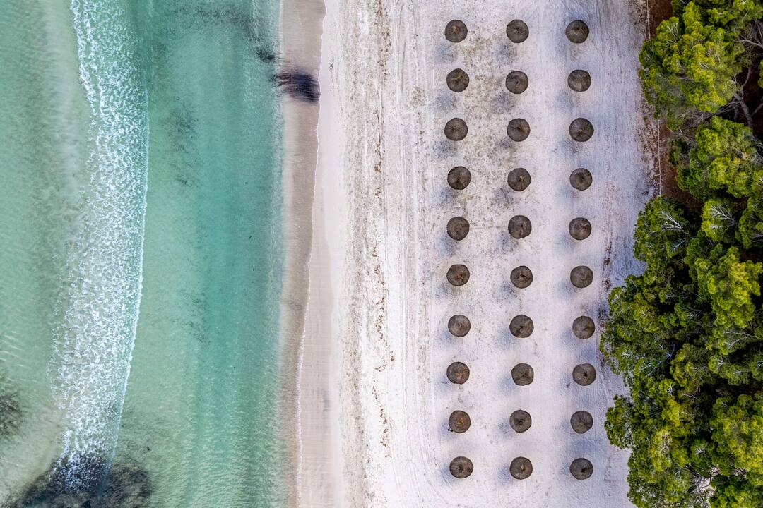 Aerial beach view, Puerto de Alcudia