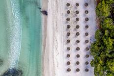 Aerial beach view, Puerto de Alcudia