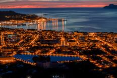 Night time harbour view, Puerto de Alcudia
