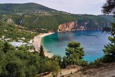 Panoramic view of Lichnos beach