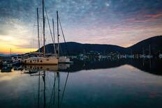 Daybreak at Geni bay, Greece
