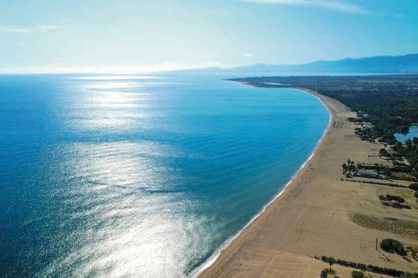 The Sibari coastline