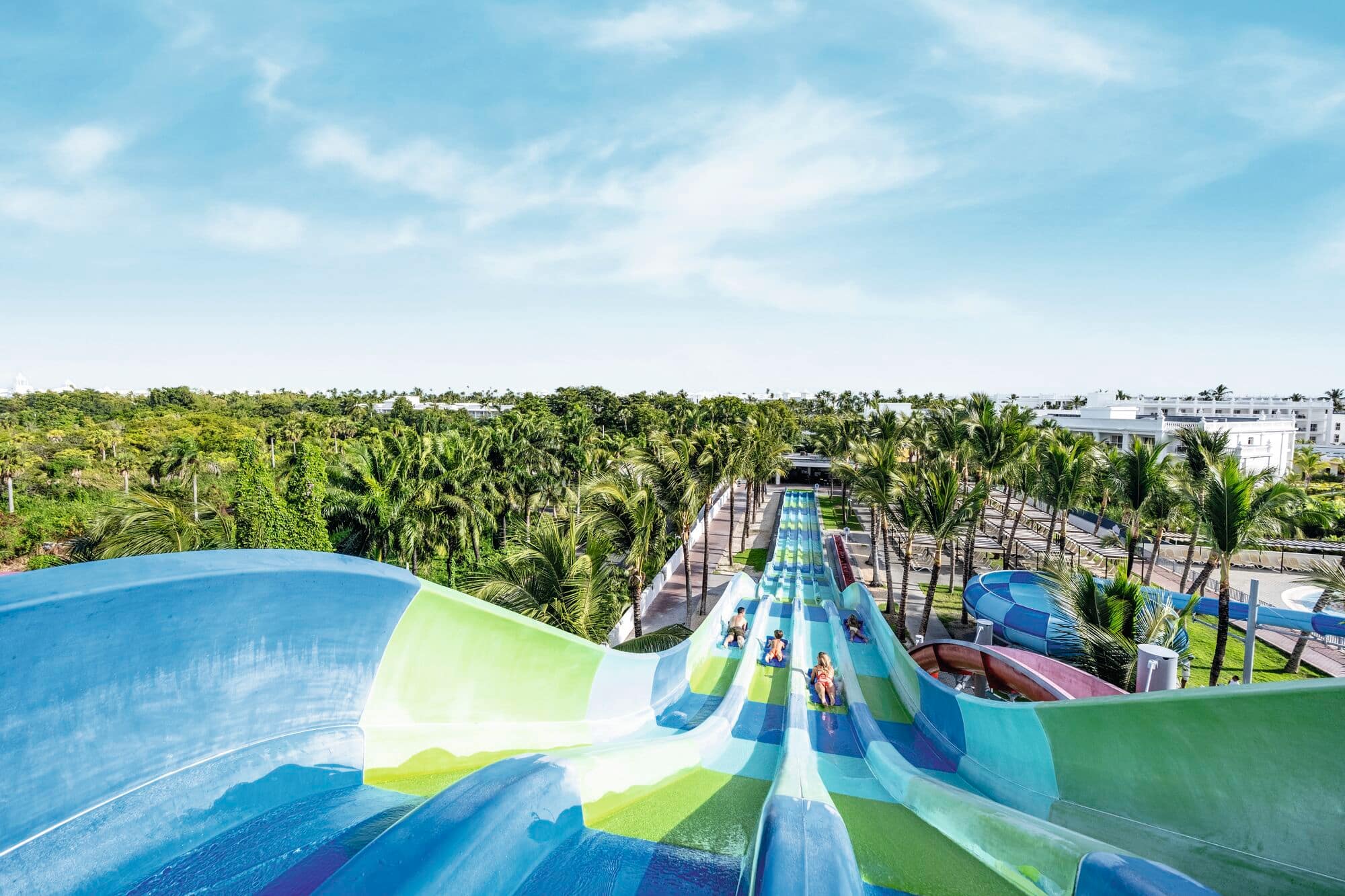 Waterslides.