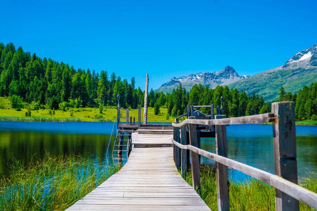 Lake Staz, Engadine, Switzerland