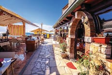 Waterfront walkway in Umag, Croatia