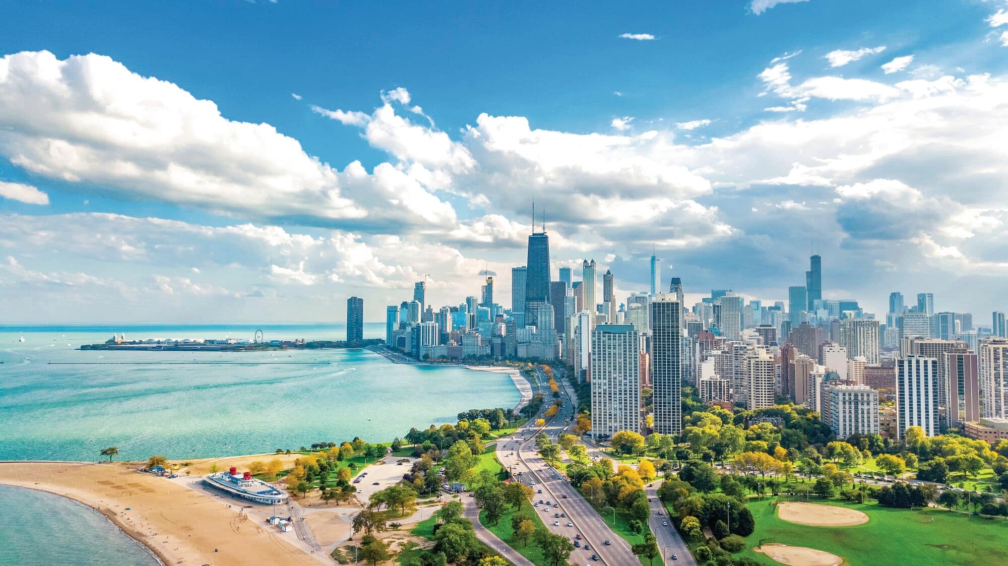 A view over Chicago skyline.