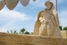 The statue of Giovanni Dionigi Galeni, also known as Ali Kilic Pasha, in the town square