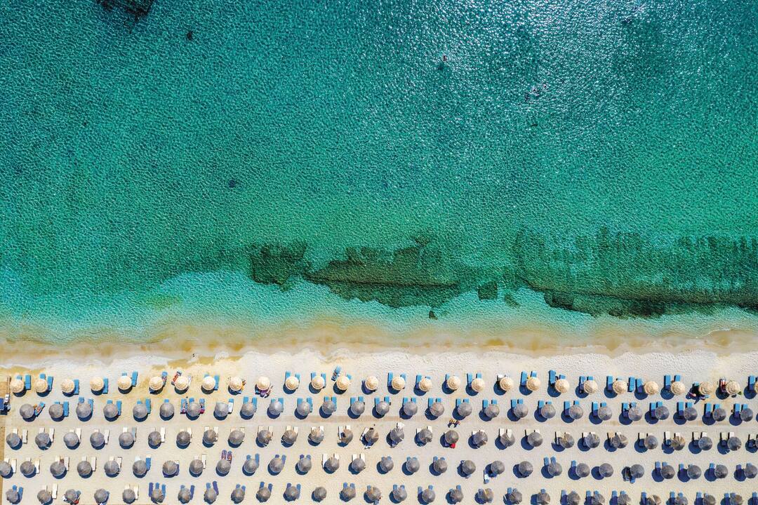A birds' eye view of Kalafatis beach