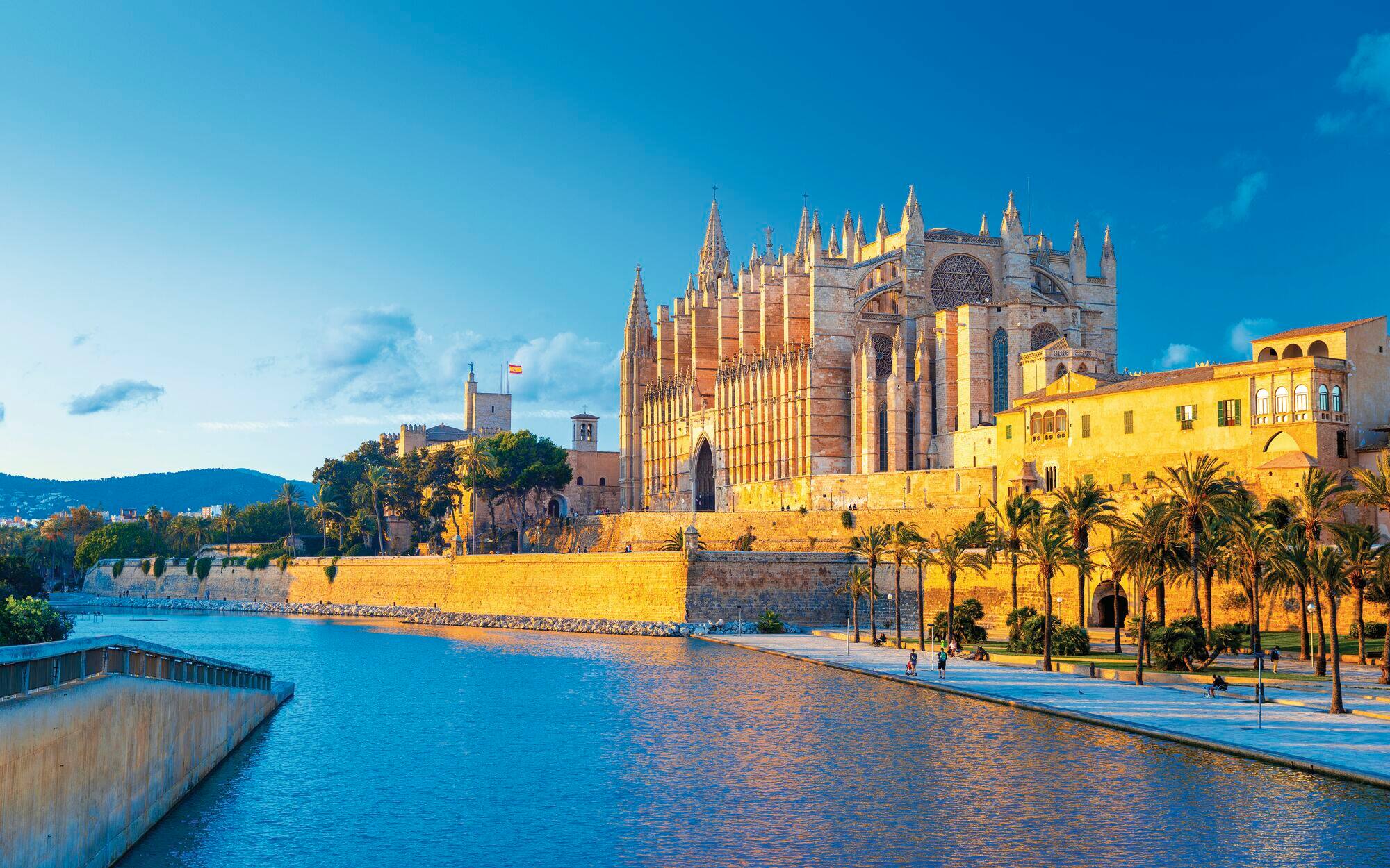 View of the Cathedral of Santa Maria in Palma.