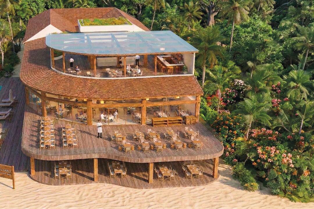 An aerial view of the hotel - Planned appearance